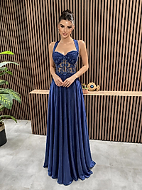 LACİVERT TAŞLI ABİYE